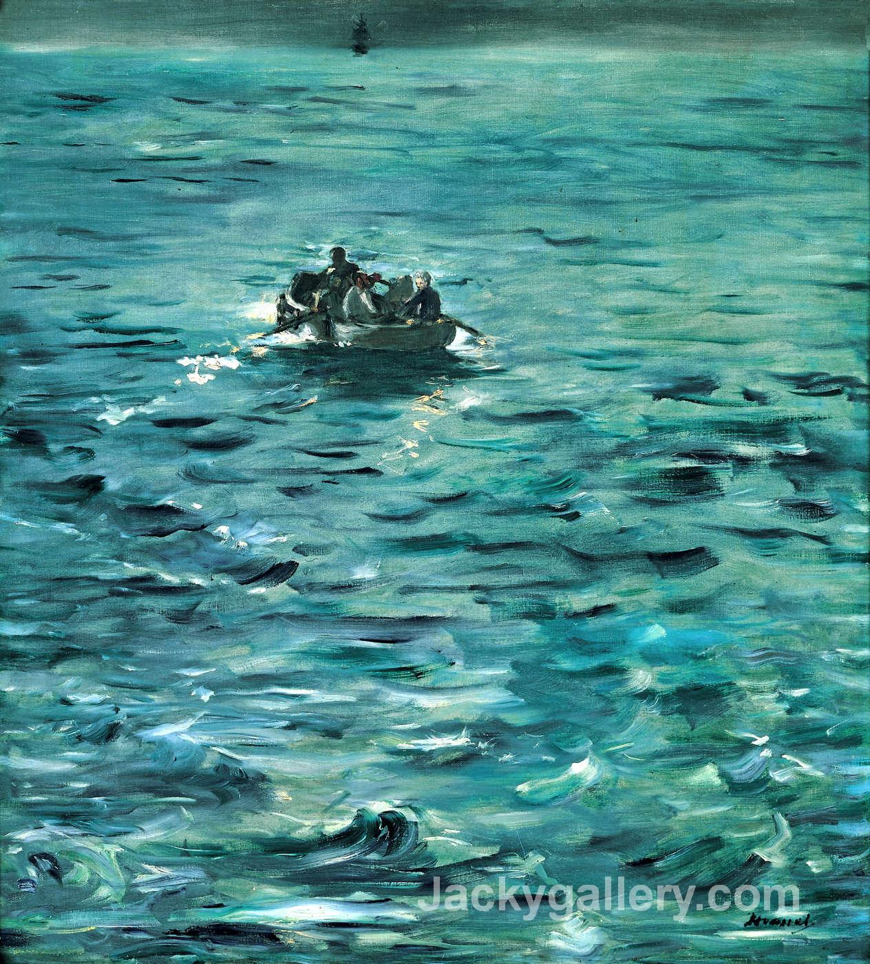 Rocheforts Escape by Edouard Manet paintings reproduction